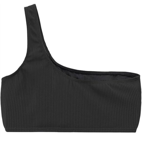 Tempt Me Women Ribbed One Shoulder Bikini Top - Size L, NWT - Picture 3 of 9